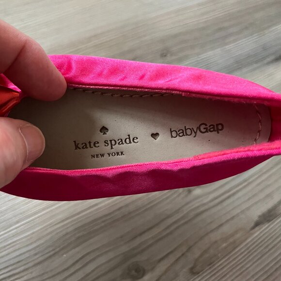 kate spade x baby Gap Hot Pink Satin Ballet Flats, Size 6 - Picture 6 of 6